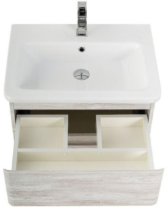 Тумба под раковину BelBagno 50 ALBANO-CER-500-2C-SO-RVB подвесная Rovere Vintage Bianco