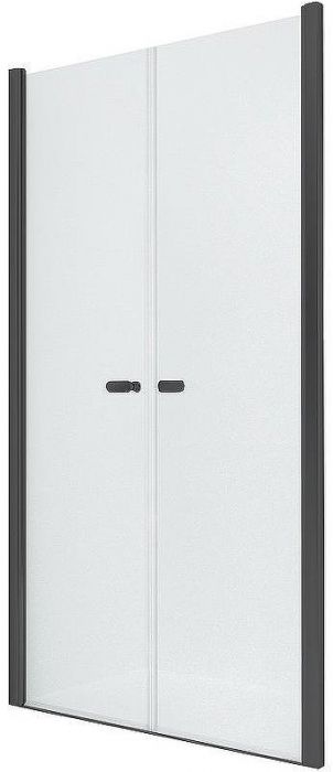 Душевая дверь New Trendy New Soleo Black 80 D-0214A профиль Черный стекло прозрачное