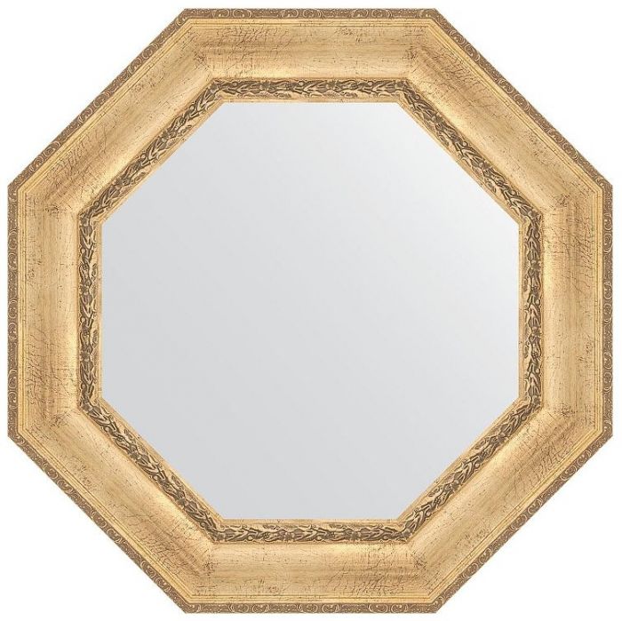 Зеркало Evoform Octagon 77х77 BY 7393 в багетной раме - Состаренное серебро с орнаментом 120