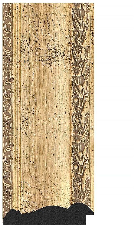 Зеркало Evoform Octagon 77х77 BY 7393 в багетной раме - Состаренное серебро с орнаментом 120