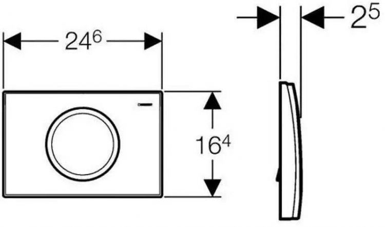 Клавиша смыва Geberit Delta 15 115.109.11.1 Альпийский белый