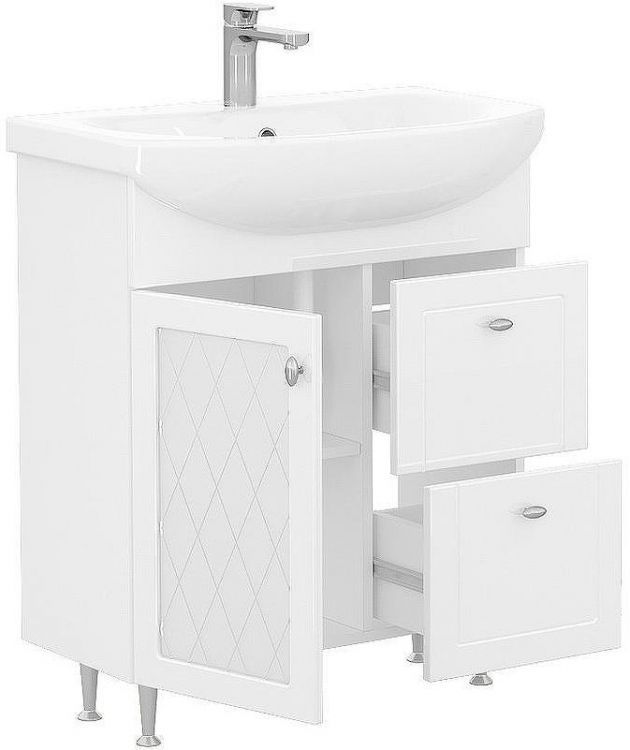 Тумба под раковину Volna Milena 70.1D.2Y tnMILENA70.1D.2Y-01 Белая