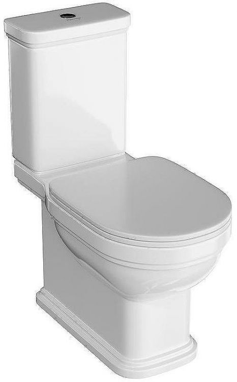 Унитаз компакт Kerama Marazzi Pompei PO.wc.01 Белый глянцевый без бачка и сиденья