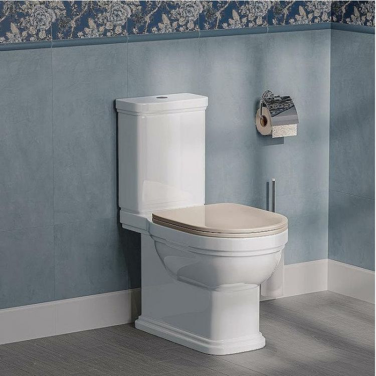 Унитаз компакт Kerama Marazzi Pompei PO.wc.01 Белый глянцевый без бачка и сиденья