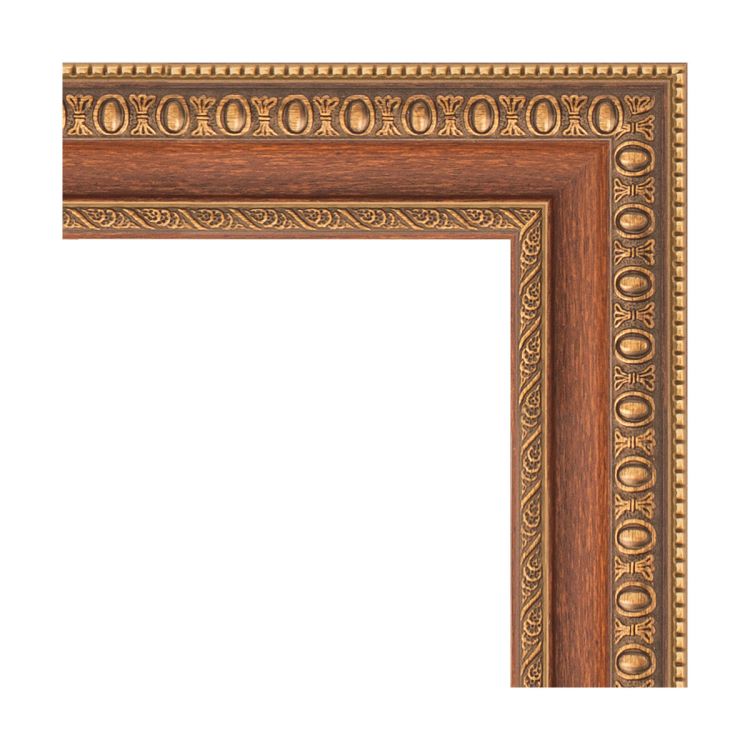 Зеркало EVOFORM  DEFENITE BY 3235 75x75 бронзовые бусы на дереве 60 мм в багетной раме