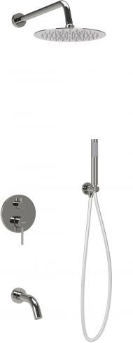 Душевой комплект SANCOS Select встраиваемый для ванны/душа, цвет хром, SC3004CH