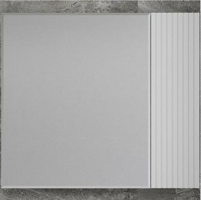 Зеркальный шкаф Style Line Стокгольм 80 ЛС-00002324 Белый рифленый софт