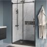 Душевая дверь BelBagno Marino 120 MARINO-BF-1-120-C-NERO профиль Черный матовый стекло прозрачное