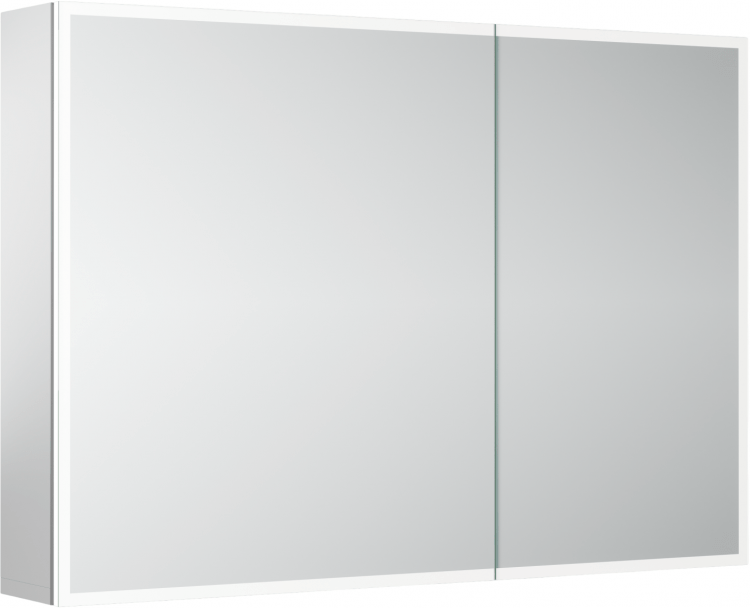 Зеркальный шкаф SANCOS для ванной комнаты из алюминия SANCOS Evoke1000x700х136 мм с LED подсветкой, SC80100