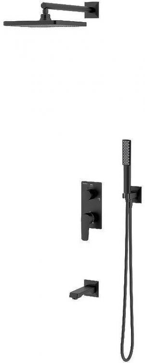Душевая система Teska Ciera Pro AS3380 Черный матовый Душевая система Teska Ciera Pro AS3380 Черный матовый