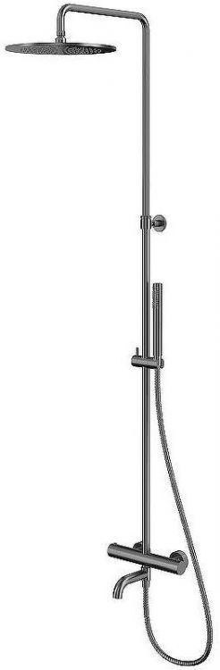 Душевая система Whitecross Y gunmetal Y1234GM с термостатом Оружейная сталь Душевая система Whitecross Y gunmetal Y1234GM с термостатом Оружейная сталь