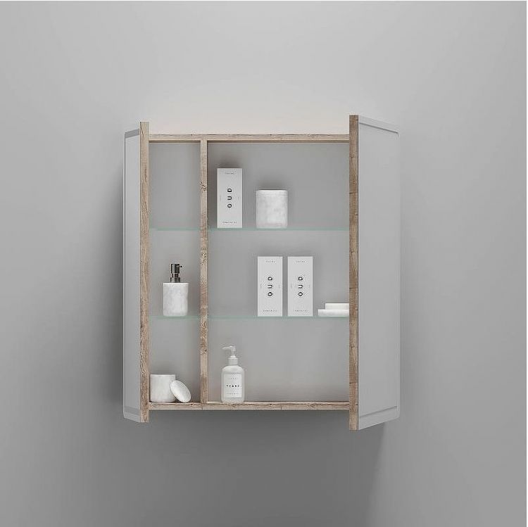 Зеркальный шкаф Sancos Mirror 70 MI70EG с подсветкой Дуб галифакс натуральный