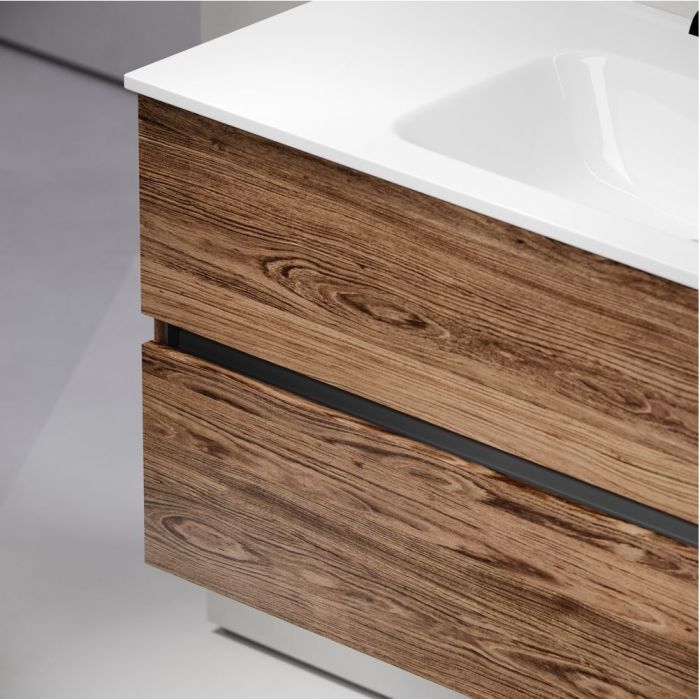 Тумба подвесная SANCOS под раковину Urban, дуб чарльстон 990х450х550, UR100ECH