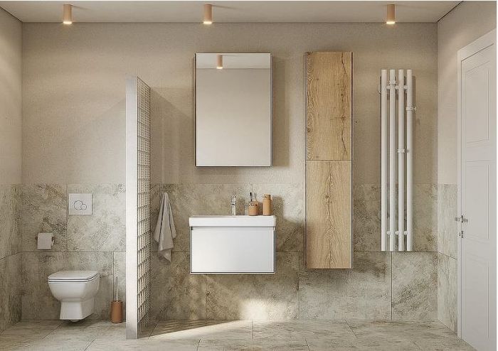 Комплект унитаза с инсталляцией Santek Нео 1WH501758 с сиденьем Микролифт и Белой клавишей смыва