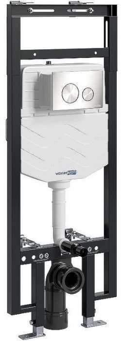 Инсталляция WasserKRAFT Dinkel 58TLT.010.ME.BN02 для унитаза с клавишей смыва Никель