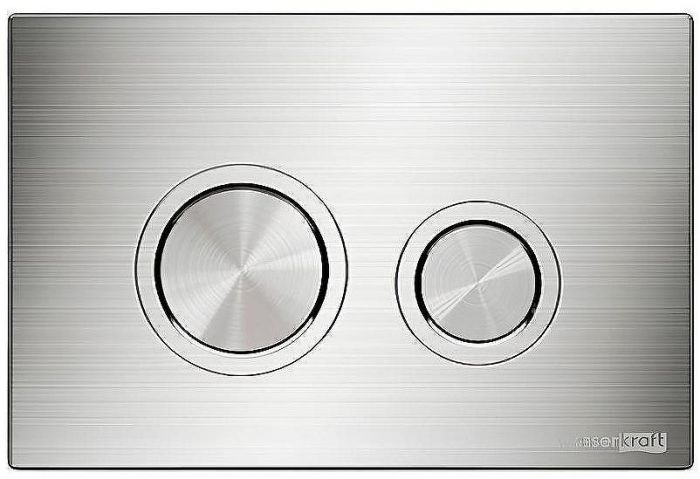 Инсталляция WasserKRAFT Abens 20TLT.010.ME.BL.BN01 для унитаза Черное стекло с клавишей смыва Никель