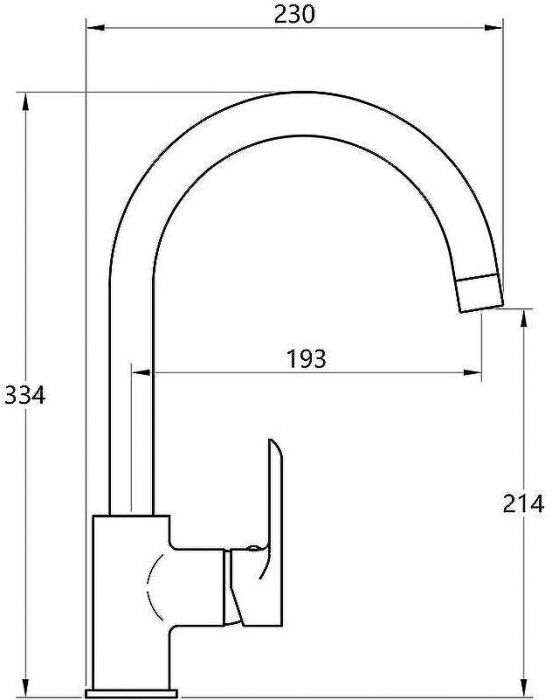 Смеситель для кухни Melodia della vita Metallica MDV35515 Хром