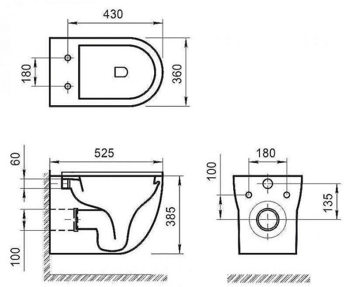 Комплект унитаза с инсталляцией BelBagno Onda BB066CHR/BB870SC/BB002-80/BB005-PR-CHROME с сиденьем Микролифт и клавишей смыва Хром глянцевый