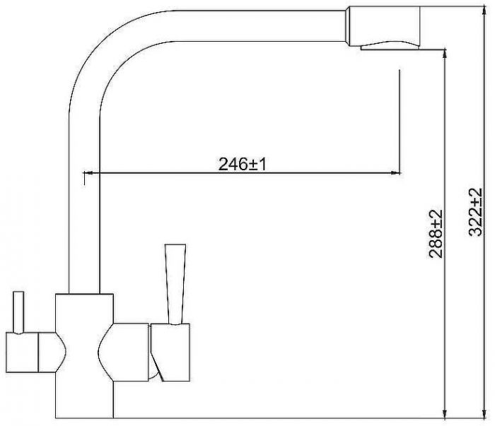 Смеситель для кухни Kaiser Merkur 26044-11 Бежевый мрамор