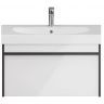Тумба под раковину Kerama Marazzi Modula 80 MOD.80.1+1\AR подвесная цвет Арабика Белый