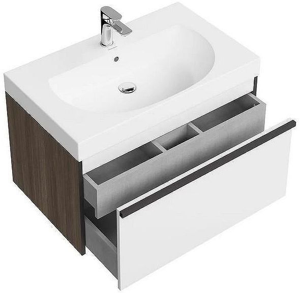 Тумба под раковину Kerama Marazzi Modula 80 MOD.80.1+1\AR подвесная цвет Арабика Белый