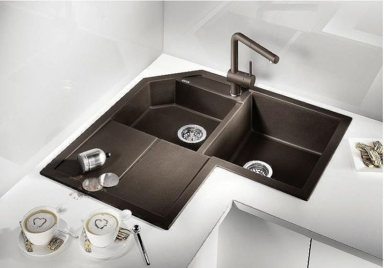 Смеситель для кухни Blanco Linus-S Silgranit 516697 Кофе Смеситель для кухни Blanco Linus-S Silgranit 516697 Кофе