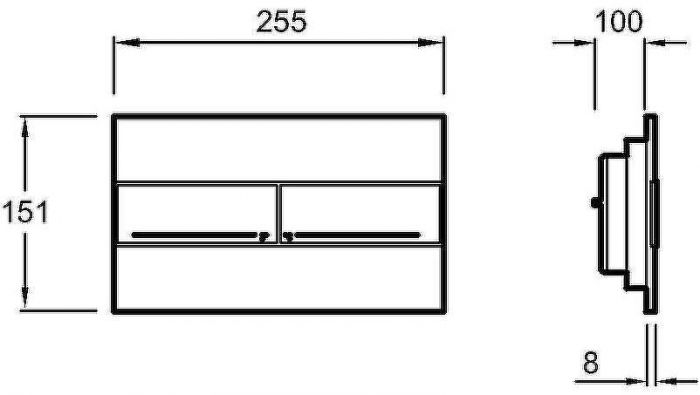 Комплект унитаза Koller Pool Orion OR-0515-RW с сиденьем Микролифт и инсталляцией Jacob Delafon E29025-NF+E4316-CP с клавишей смыва Хром