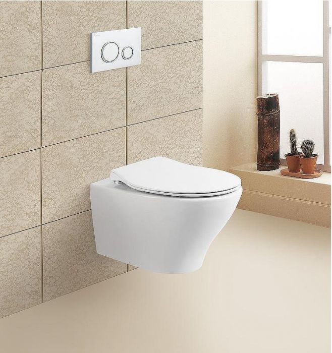 Унитаз BelBagno Acqua BB340CHR/BB2020SC подвесной с сиденьем Микролифт