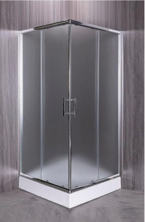 Душевой уголок Esbano ESR-8024 90x90 ESUGR8024 профиль Хром стекло рифленое