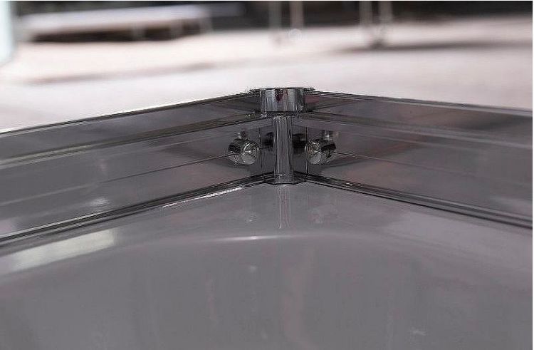 Душевой уголок Esbano ESR-8024 90x90 ESUGR8024 профиль Хром стекло рифленое