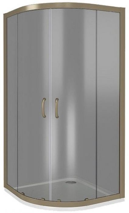 Душевой уголок Good Door Jazze 120x80 R-120-C-G профиль Золото стекло прозрачное