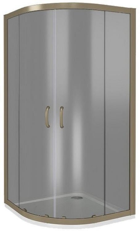 Душевой уголок Good Door Jazze 120x80 R-120-C-G профиль Золото стекло прозрачное