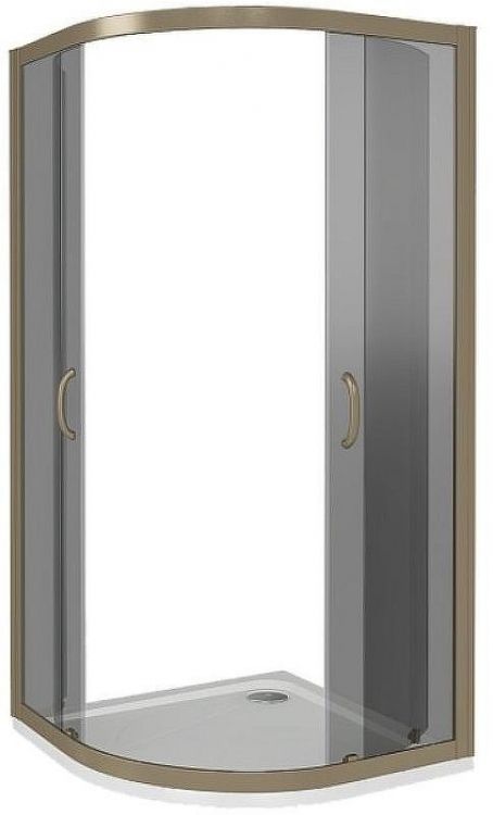 Душевой уголок Good Door Jazze 120x80 R-120-C-G профиль Золото стекло прозрачное