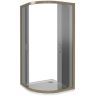 Душевой уголок Good Door Jazze 120x80 R-120-C-G профиль Золото стекло прозрачное