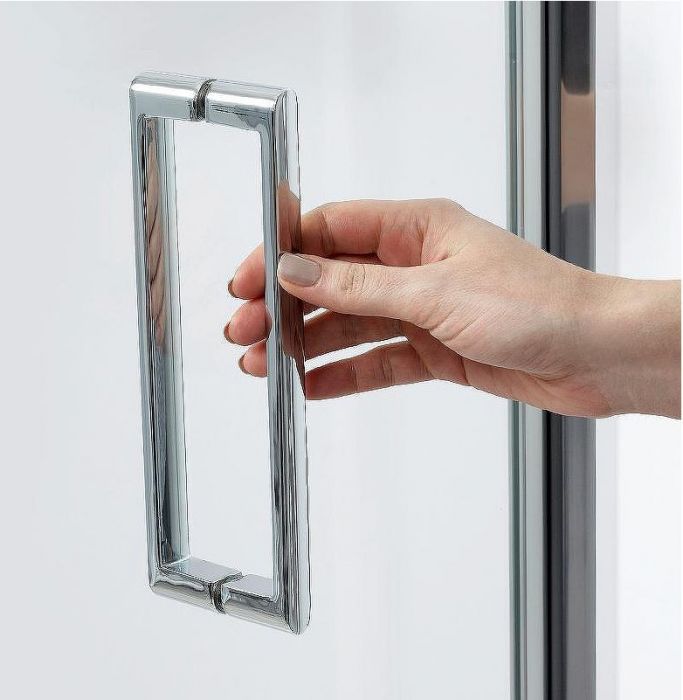 Душевой уголок WasserKRAFT Weser 100x100 78F19 профиль Хром стекло прозрачное