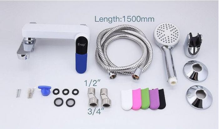 Смеситель для ванны Frap H34 F3234 Белый Хром