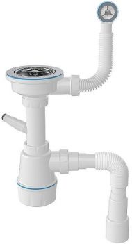 Сифон для кухонной мойки Nova 1046 Белый
