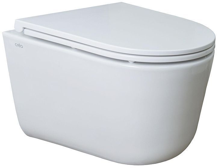 Унитаз Creo Ceramique LYon 2.0 LY1100R подвесной цвет Белый с сиденьем Микролифт