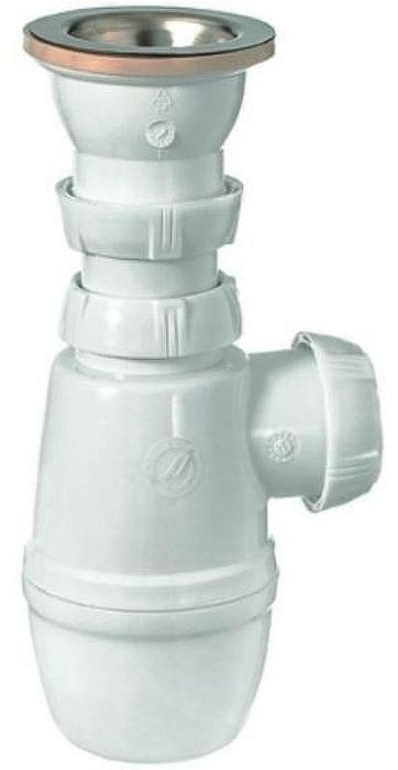 Сифон для кухонной мойки Wirquin Минор 30718024 Нержавеющая сталь