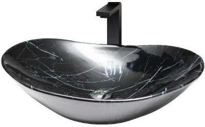 Раковина-чаша CeramaLux 60 7404BM Черный мрамор