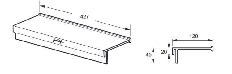 Полка Jacob Delafon NOUVELLE VAGUE E940340-BLV, 40 см