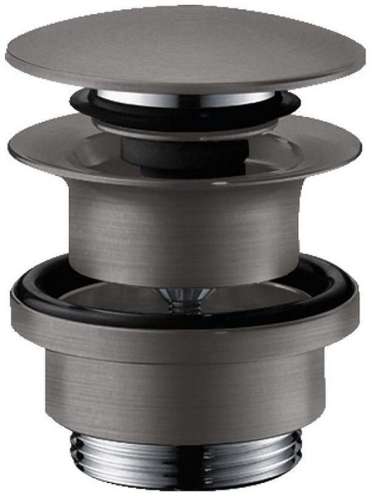Донный клапан Hansgrohe 50100340 click-clack Шлифованный черный хром