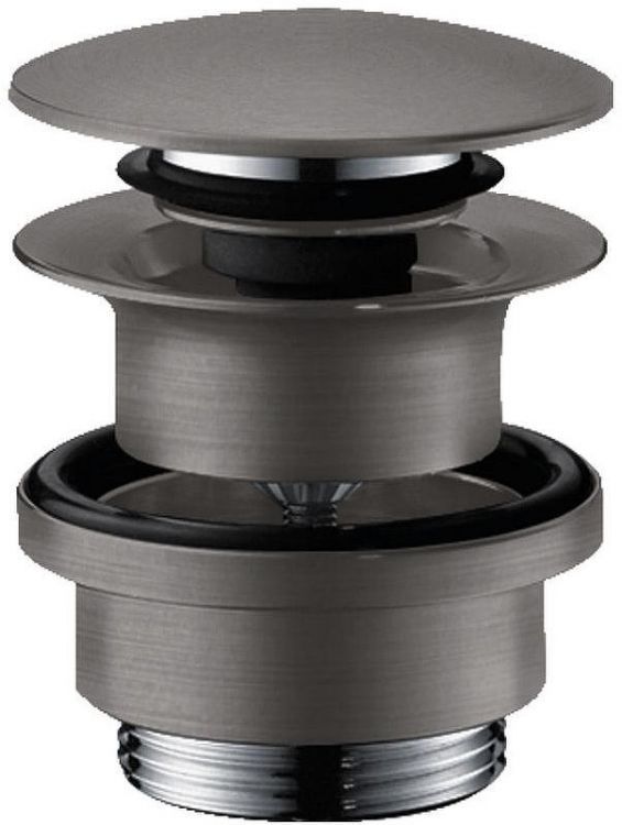 Донный клапан Hansgrohe 50100340 click-clack Шлифованный черный хром
