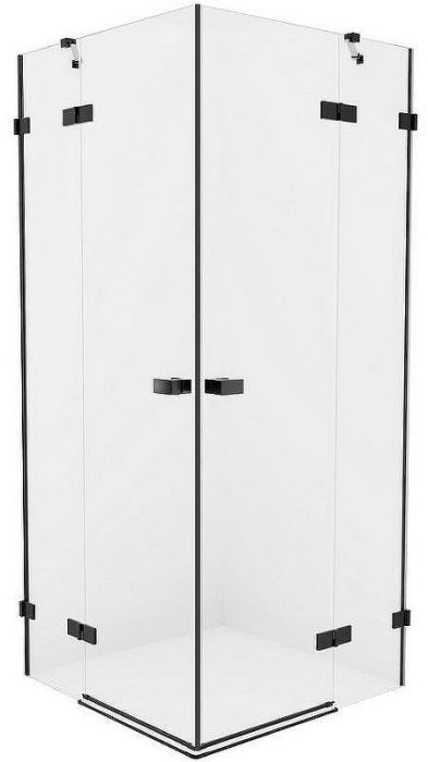 Душевой уголок New Trendy Avexa Black 120x120 EXK-1623 профиль Черный стекло прозрачное