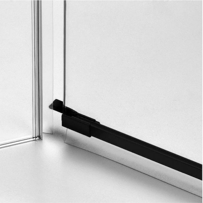 Душевой уголок New Trendy Avexa Black 120x120 EXK-1623 профиль Черный стекло прозрачное