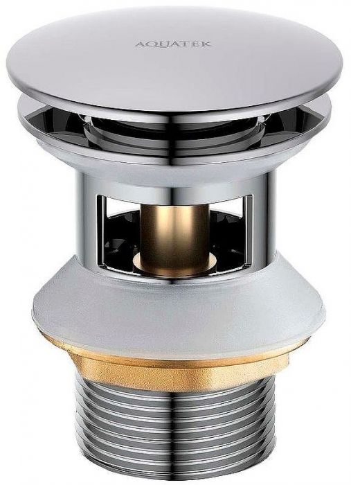 Донный клапан Aquatek AQ6002CR click-clack Хром