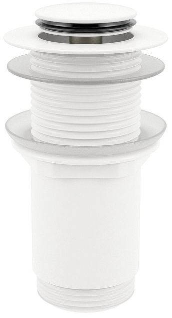 Донный клапан Wellsee Drainage System 182138000 click-clack цвет Белый матовый