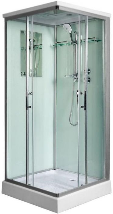 Душевая кабина WeltWasser WW500 Laine 802 80x80 10000003261 профиль Хром стекло прозрачное