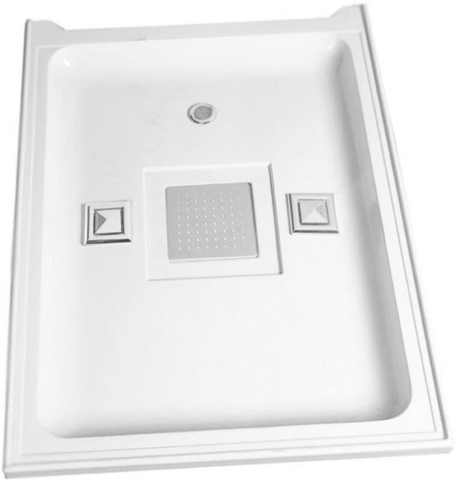 Душевая кабина WeltWasser WW500 Laine 802 80x80 10000003261 профиль Хром стекло прозрачное