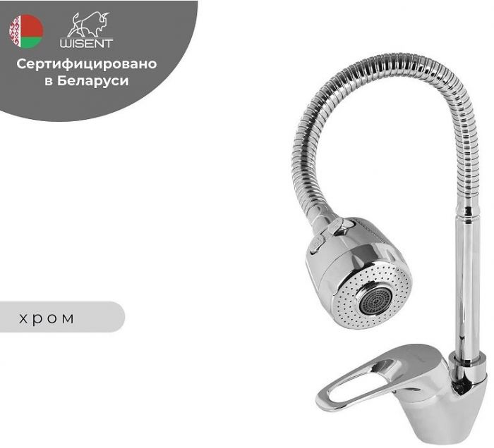 Смеситель для кухни Wisent WP53213 цвет Хром